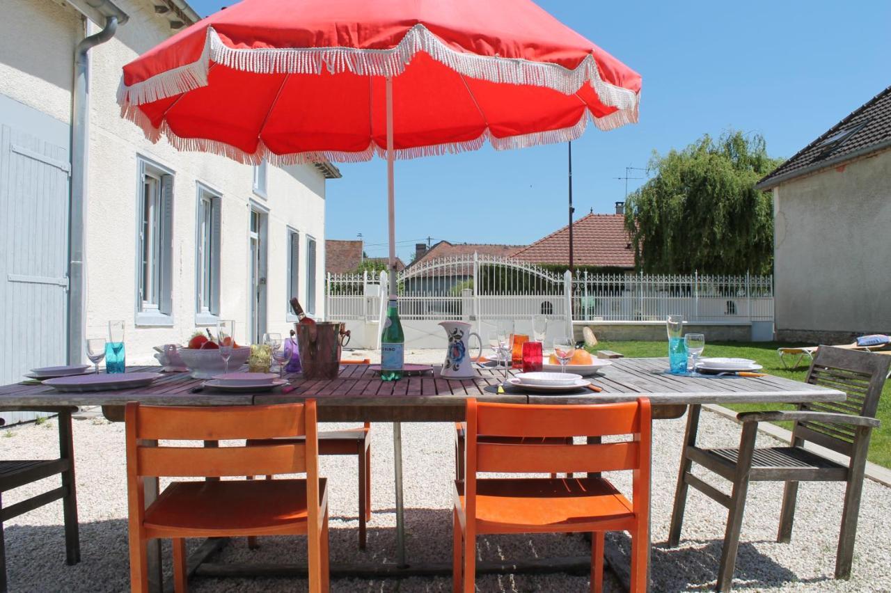 La Ferme De Mon Enfance Villa Villechetif Bagian luar foto